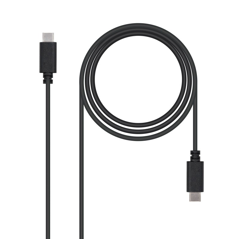 Nanocable USB 2.0, 1m câble USB USB C 0,48 Gbit s Noir