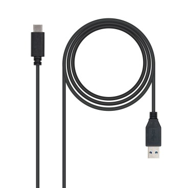 Nanocable USB 3.1, 1m câble USB USB 3.2 Gen 2 (3.1 Gen 2) USB C USB A 10 Gbit s Noir