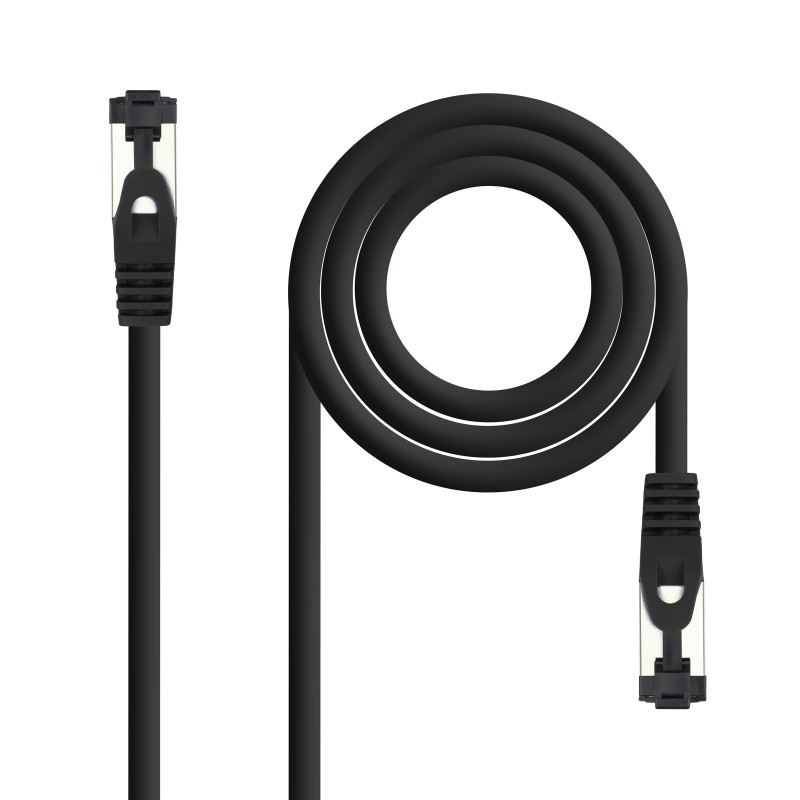 Nanocable 10.20.2002-BK câble de réseau Noir 2 m Cat8.1 S FTP (S-STP)