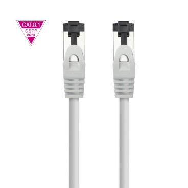 Nanocable 10.20.2015 câble de réseau Gris 15 m Cat8.1 S FTP (S-STP)