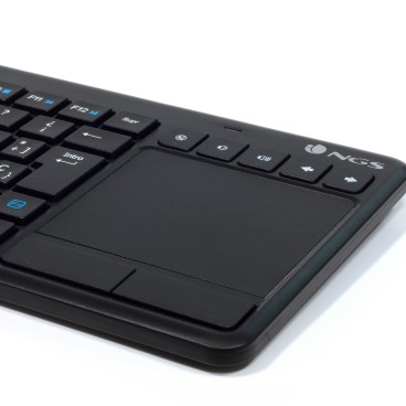 NGS TV Warrior, QWERTY, ES clavier Maison RF sans fil Espagnole Noir