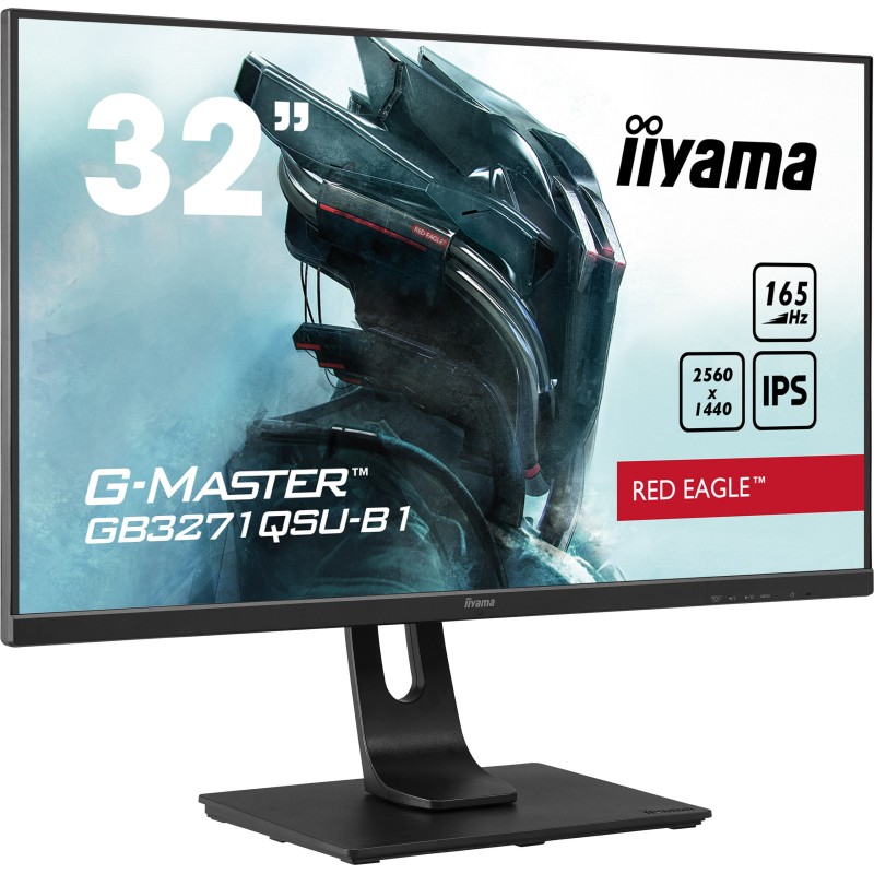 iiyama G-MASTER GB3271QSU-B1 écran plat de PC 80 cm (31.5") 2560 x 1440 pixels Wide Quad HD LED Noir