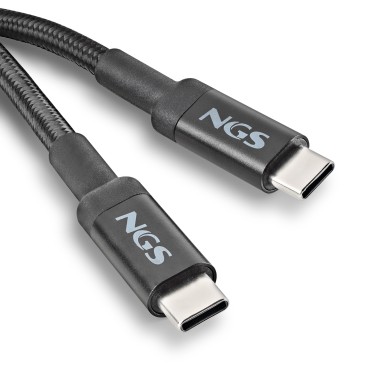 NGS KNOT 65W-2 câble USB USB 2.0 2 m USB C 0,48 Gbit s Noir