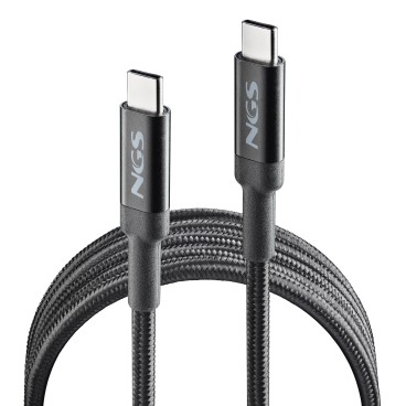 NGS KNOT 100W-2 câble USB USB 2.0 2 m USB C 0,48 Gbit s Noir