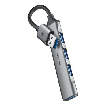 NGS IHUB4 MICRO USB 3.2 Gen 1 (3.1 Gen 1) Type-A 5000 Mbit s Argent