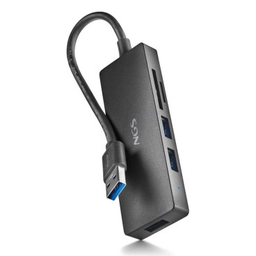NGS IHUB READER USB 3.2 Gen 1 (3.1 Gen 1) Type-A 5000 Mbit s Noir