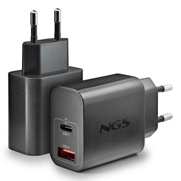 NGS ERA 30W BLACK Universel Noir Secteur Charge rapide Intérieure