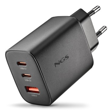 NGS ERA 65W BLACK Universel Noir Secteur Charge rapide Intérieure