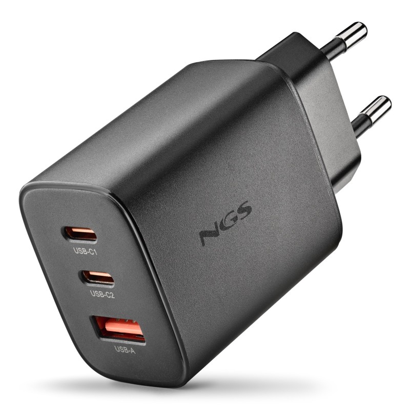 NGS ERA 65W BLACK Universel Noir Secteur Charge rapide Intérieure