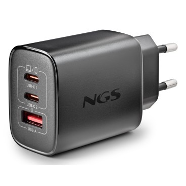 NGS ERA 65W BLACK Universel Noir Secteur Charge rapide Intérieure