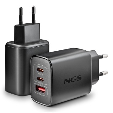 NGS ERA 65W BLACK Universel Noir Secteur Charge rapide Intérieure
