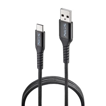 NGS KNOT-AC câble USB USB 2.0 1 m USB A USB C 0,48 Gbit s 100 W Noir