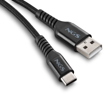 NGS KNOT-AC câble USB USB 2.0 1 m USB A USB C 0,48 Gbit s 100 W Noir