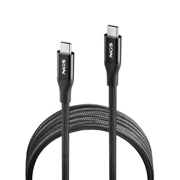 NGS KNOT 240W-2 câble USB 2 m USB C 40 Gbit s Noir