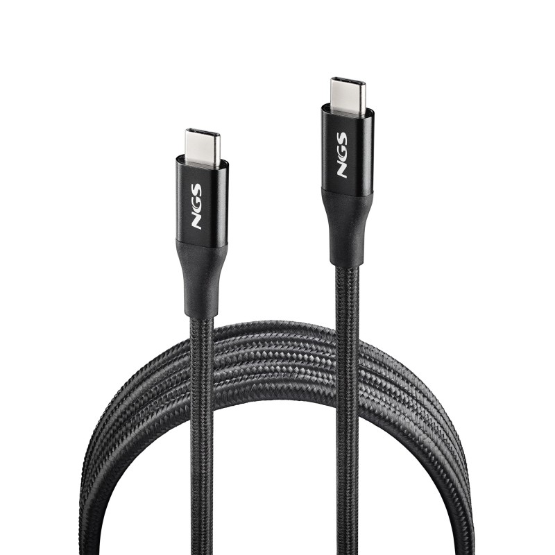 NGS KNOT 240W-2 câble USB 2 m USB C 40 Gbit s Noir