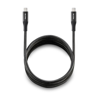 NGS KNOT 240W-2 câble USB 2 m USB C 40 Gbit s Noir