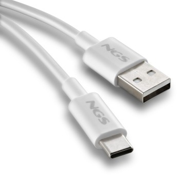 NGS ZYRO-AC câble USB USB 2.0 1 m USB A USB C 0,48 Gbit s Blanc