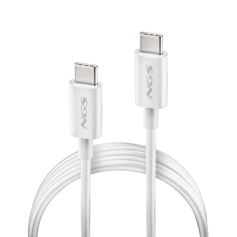 NGS ZYRO 60W-1 câble USB USB 2.0 1 m USB C 0,48 Gbit s Blanc