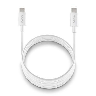 NGS ZYRO 60W-1 câble USB USB 2.0 1 m USB C 0,48 Gbit s Blanc