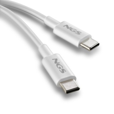 NGS ZYRO 60W-1 câble USB USB 2.0 1 m USB C 0,48 Gbit s Blanc