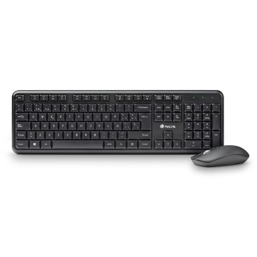 NGS SERENITY KIT (QUERTY, ES) clavier Souris incluse Universel RF sans fil QWERTY Espagnole Noir