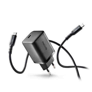 NGS BUD 65W-AS Universel Noir Secteur Charge rapide Intérieure