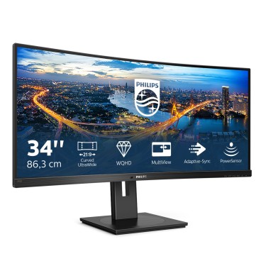 Philips B Line 345B1C 00 écran plat de PC 86,4 cm (34") 3440 x 1440 pixels Quad HD LCD Noir