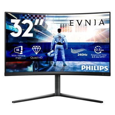Philips Evnia 5000 32M2C5500W 00 écran plat de PC 80 cm (31.5") 2560 x 1440 pixels Quad HD LCD Noir