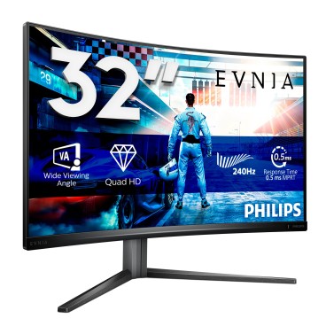 Philips Evnia 5000 32M2C5500W 00 écran plat de PC 80 cm (31.5") 2560 x 1440 pixels Quad HD LCD Noir