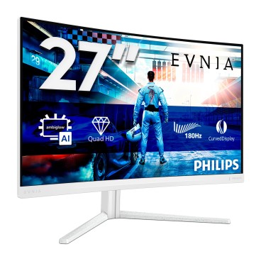 Philips Evnia 5000 27M2C5501 00 écran plat de PC 68,6 cm (27") 2560 x 1440 pixels Quad HD LCD Blanc