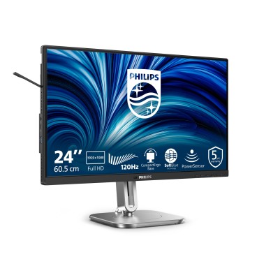Philips 4000 series 24B2N4200 00 écran plat de PC 60,5 cm (23.8") 1920 x 1080 pixels Full HD LCD Gris