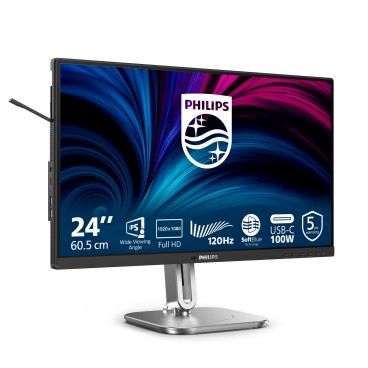 Philips 4000 series 24B2U4301 00 écran plat de PC 60,5 cm (23.8") 1920 x 1080 pixels Full HD LCD Gris