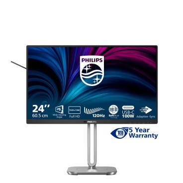 Philips 4000 series 24B2U4301 00 écran plat de PC 60,5 cm (23.8") 1920 x 1080 pixels Full HD LCD Gris