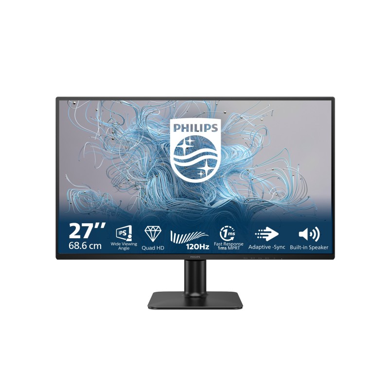 Philips 2000 series 27E2N2500 00 écran plat de PC 68,6 cm (27") 2560 x 1440 pixels Quad HD LCD Noir