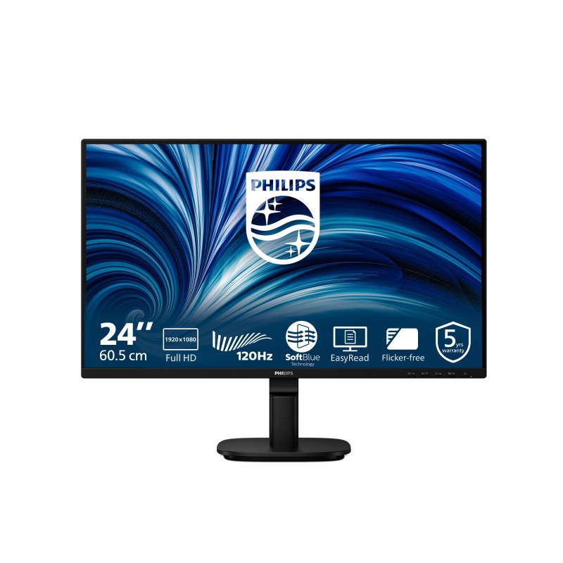 Philips 2000 series 24B2N2200 00 écran plat de PC 60,5 cm (23.8") 1920 x 1080 pixels Full HD LCD Noir