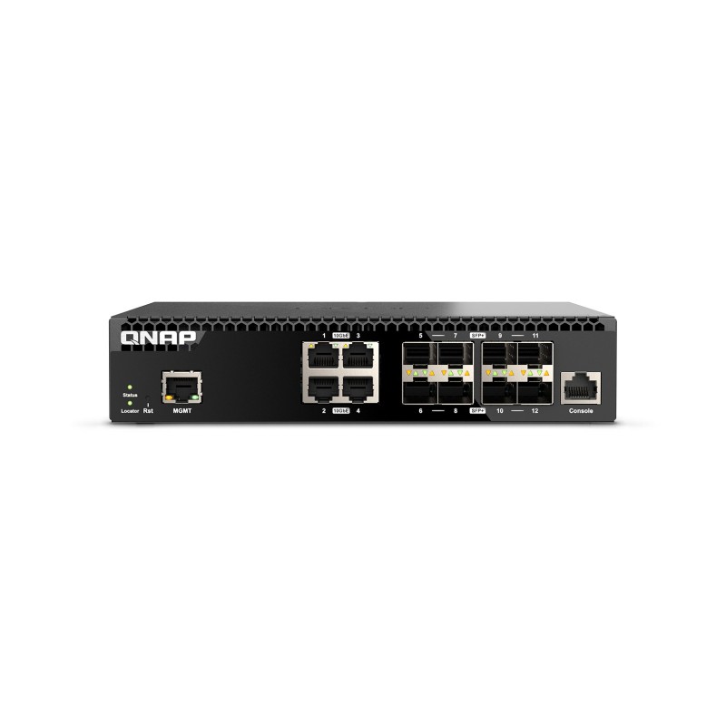 QNAP QSW-M3212R-8S4T commutateur réseau Géré 10G Ethernet (100 1000 10000) 1U