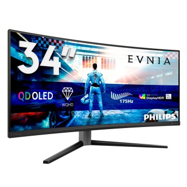 Philips Evnia 6000 34M2C6500 00 écran plat de PC 86,4 cm (34") 3440 x 1440 pixels Wide Quad HD QD-OLED Gris
