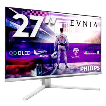 Philips Evnia 8000 27M2N8500 00 écran plat de PC 67,3 cm (26.5") 2560 x 1440 pixels Quad HD QD-OLED Blanc