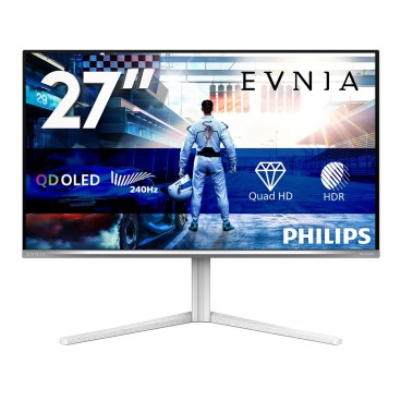 Philips Evnia 6000 27M2N6501L 00 écran plat de PC 67,3 cm (26.5") 2560 x 1440 pixels Quad HD QD-OLED Blanc