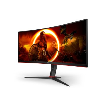 AOC G2 CU34G2XP écran plat de PC 86,4 cm (34") 3440 x 1440 pixels UltraWide Quad HD LED Noir, Rouge
