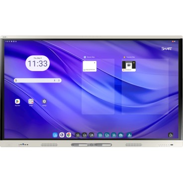 SMART Technologies MX tableau blanc interactif 165,1 cm (65") 3840 x 2160 pixels Écran tactile Argent USB   Bluetooth