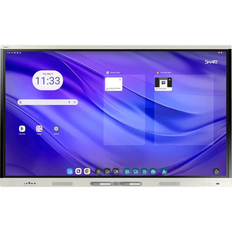 SMART Technologies MX286-V5 tableau blanc interactif 2,18 m (86") 3840 x 2160 pixels Écran tactile Argent USB   Bluetooth