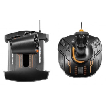 Thrustmaster T-16000M FCS Hotas Noir, Orange USB Joystick Analogique Numérique PC