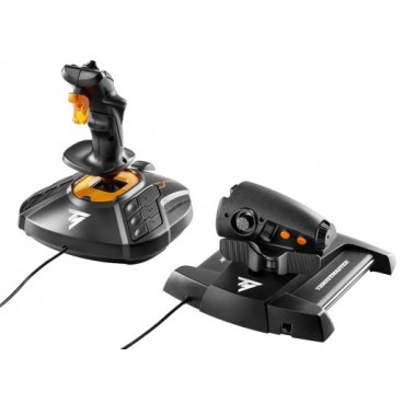 Thrustmaster T-16000M FCS Hotas Noir, Orange USB Joystick Analogique Numérique PC