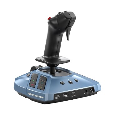 Thrustmaster TCA Captain Pack X Airbus Edition Noir, Bleu USB Joystick + levier de commande du moteur Analogique Numérique PC,