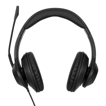 Targus AEH102GL casque Avec fil Arceau Appels Musique USB Type-A Noir