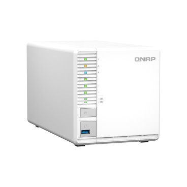 QNAP TS-364 NAS Tower Intel® Celeron® N5095 8 Go DDR4 0 To QNAP Turbo System Blanc