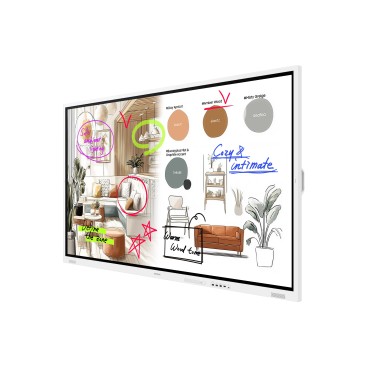 Samsung WM75FX tableau blanc interactif 190,5 cm (75") 3840 x 2160 pixels Écran tactile Gris, Blanc HDMI
