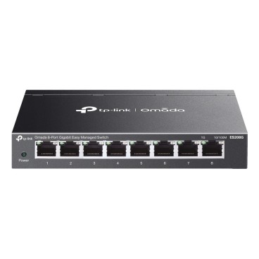 TP-Link Omada ES208G commutateur réseau Géré L2 Gigabit Ethernet (10 100 1000) Noir