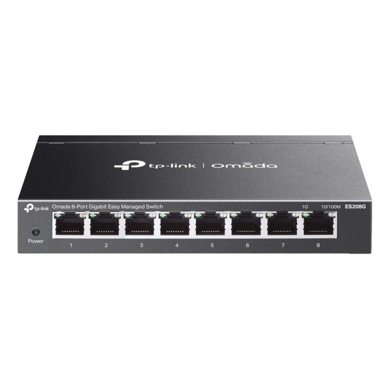 TP-Link Omada ES208G commutateur réseau Géré L2 Gigabit Ethernet (10 100 1000) Noir
